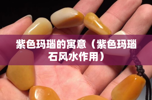 紫色玛瑙的寓意（紫色玛瑙石风水作用）