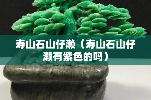 寿山石山仔濑（寿山石山仔濑有紫色的吗）