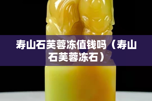 寿山石芙蓉冻值钱吗（寿山石芙蓉冻石）