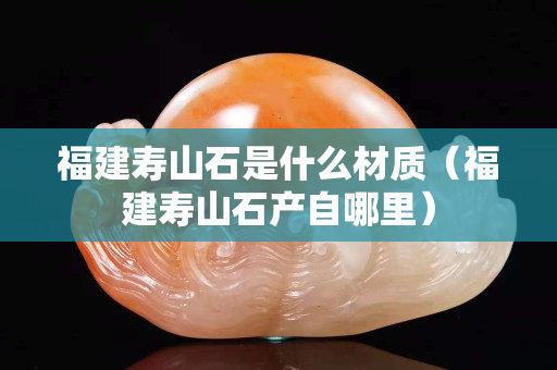 福建寿山石是什么材质（福建寿山石产自哪里）