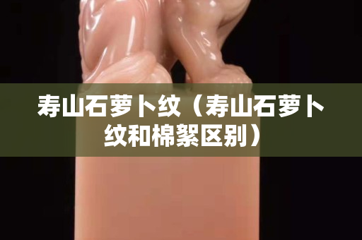 寿山石萝卜纹（寿山石萝卜纹和棉絮区别）