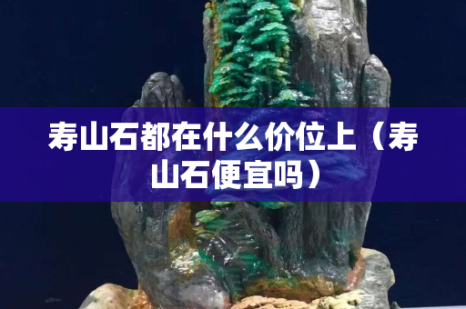 寿山石都在什么价位上（寿山石便宜吗）