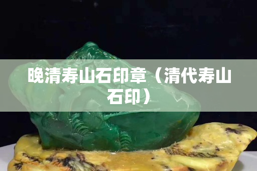 晚清寿山石印章（清代寿山石印）