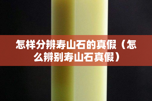 怎样分辨寿山石的真假（怎么辨别寿山石真假）