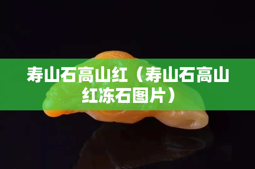 寿山石高山红（寿山石高山红冻石图片）
