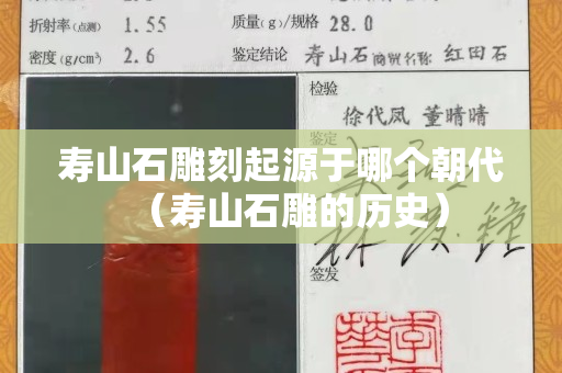 寿山石雕刻起源于哪个朝代（寿山石雕的历史）