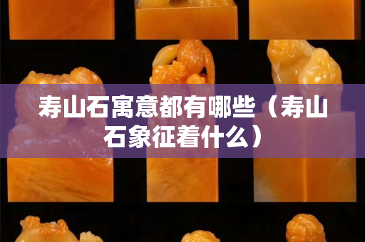 寿山石寓意都有哪些（寿山石象征着什么）