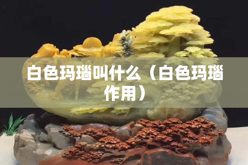 白色玛瑙叫什么（白色玛瑙作用）