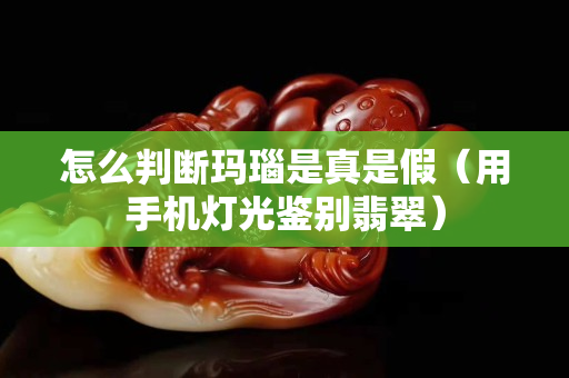 怎么判断玛瑙是真是假（用手机灯光鉴别翡翠）