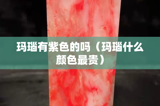 玛瑙有紫色的吗（玛瑙什么颜色最贵）