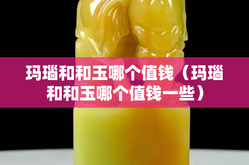 玛瑙和和玉哪个值钱（玛瑙和和玉哪个值钱一些）