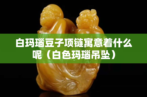 白玛瑙豆子项链寓意着什么呢（白色玛瑙吊坠）