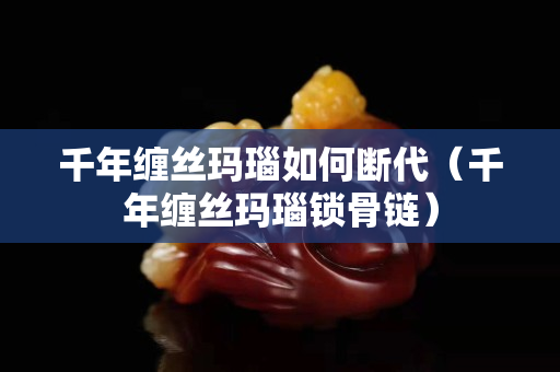 千年缠丝玛瑙如何断代（千年缠丝玛瑙锁骨链）