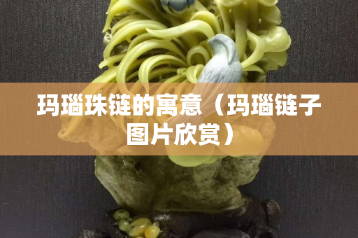 玛瑙珠链的寓意（玛瑙链子图片欣赏）
