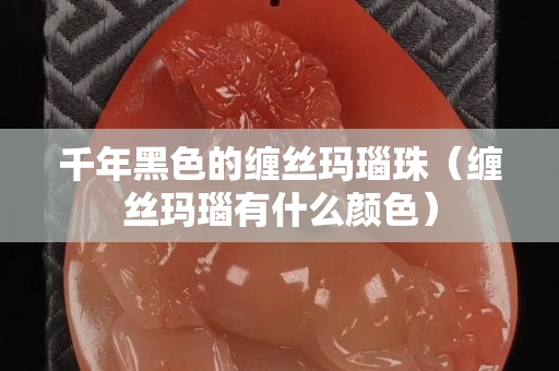 千年黑色的缠丝玛瑙珠（缠丝玛瑙有什么颜色）