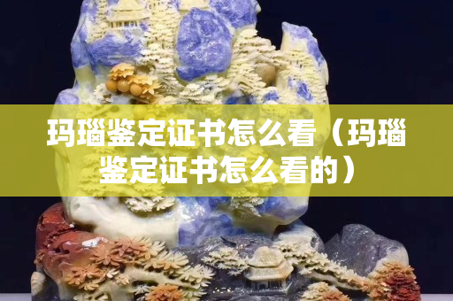 玛瑙鉴定证书怎么看（玛瑙鉴定证书怎么看的）