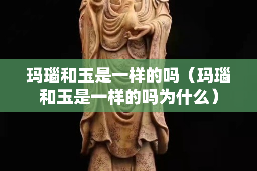 玛瑙和玉是一样的吗（玛瑙和玉是一样的吗为什么）