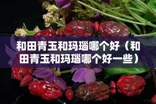和田青玉和玛瑙哪个好（和田青玉和玛瑙哪个好一些）