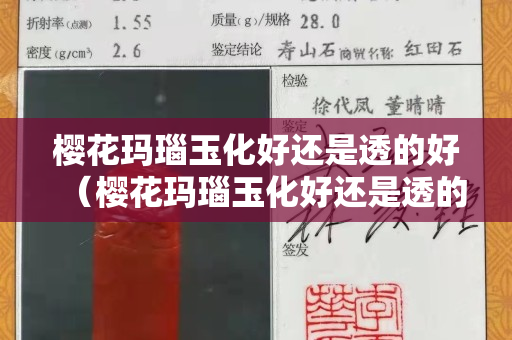 樱花玛瑙玉化好还是透的好（樱花玛瑙玉化好还是透的好看）