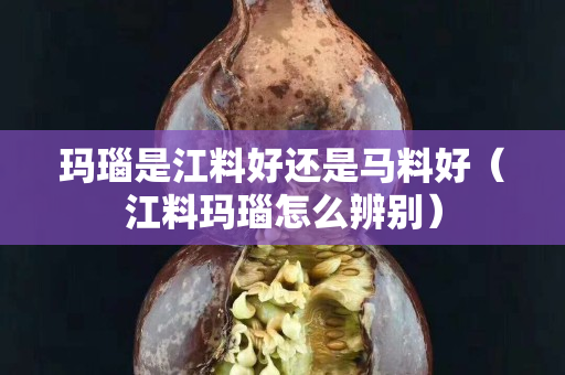 玛瑙是江料好还是马料好（江料玛瑙怎么辨别）