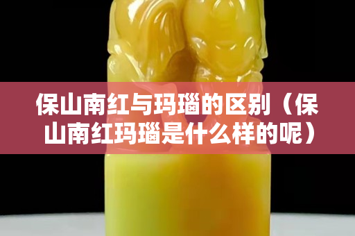 保山南红与玛瑙的区别（保山南红玛瑙是什么样的呢）