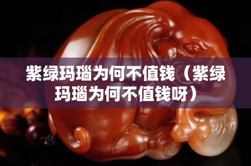 紫绿玛瑙为何不值钱（紫绿玛瑙为何不值钱呀）