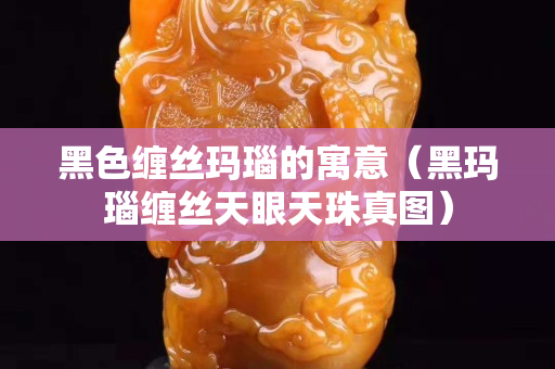 黑色缠丝玛瑙的寓意（黑玛瑙缠丝天眼天珠真图）