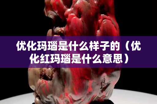 优化玛瑙是什么样子的（优化红玛瑙是什么意思）