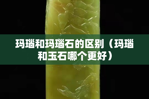 玛瑙和玛瑙石的区别（玛瑙和玉石哪个更好）