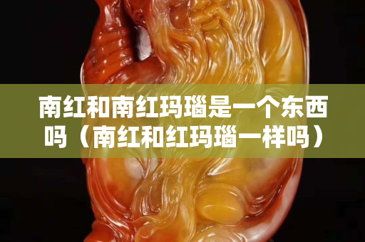 南红和南红玛瑙是一个东西吗（南红和红玛瑙一样吗）