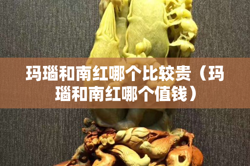 玛瑙和南红哪个比较贵（玛瑙和南红哪个值钱）