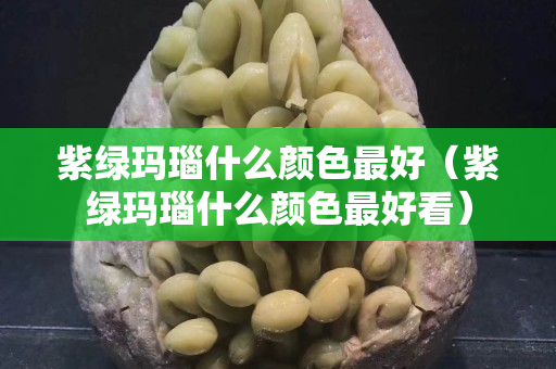 紫绿玛瑙什么颜色最好（紫绿玛瑙什么颜色最好看）