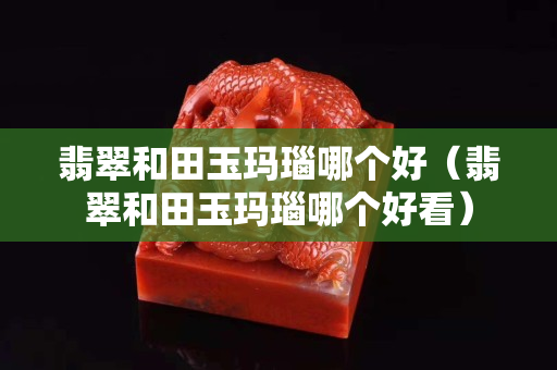 翡翠和田玉玛瑙哪个好（翡翠和田玉玛瑙哪个好看）