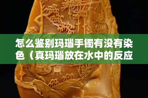 怎么鉴别玛瑙手镯有没有染色（真玛瑙放在水中的反应）