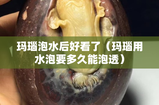 玛瑙泡水后好看了（玛瑙用水泡要多久能泡透）