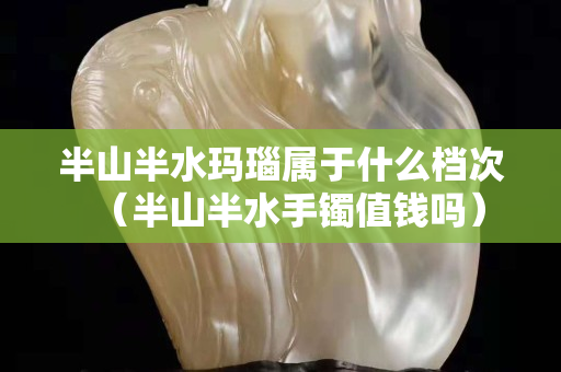 半山半水玛瑙属于什么档次（半山半水手镯值钱吗）