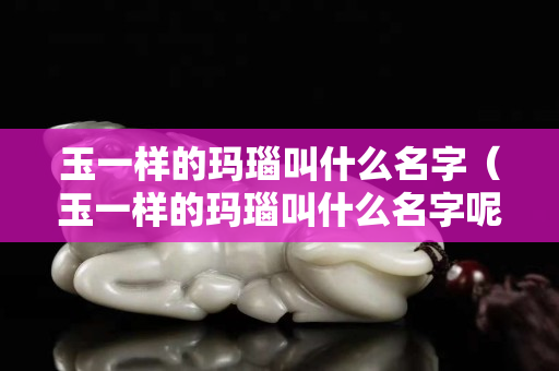 玉一样的玛瑙叫什么名字（玉一样的玛瑙叫什么名字呢）