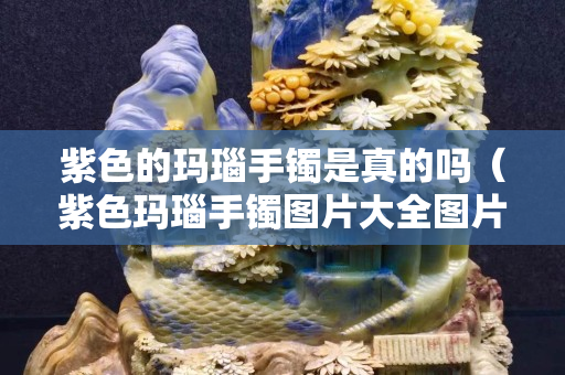 紫色的玛瑙手镯是真的吗（紫色玛瑙手镯图片大全图片欣赏）