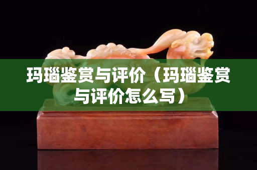 玛瑙鉴赏与评价（玛瑙鉴赏与评价怎么写）