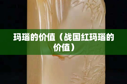 玛瑙的价值（战国红玛瑙的价值）
