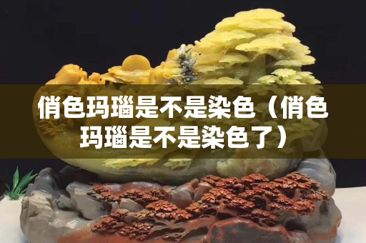 俏色玛瑙是不是染色（俏色玛瑙是不是染色了）