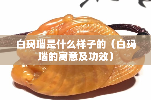 白玛瑙是什么样子的（白玛瑙的寓意及功效）