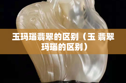 玉玛瑙翡翠的区别（玉 翡翠 玛瑙的区别）