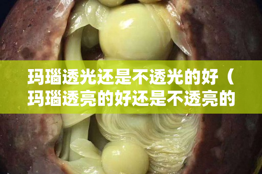 玛瑙透光还是不透光的好（玛瑙透亮的好还是不透亮的好）