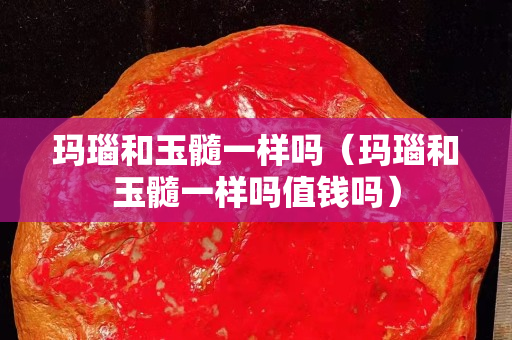 玛瑙和玉髓一样吗（玛瑙和玉髓一样吗值钱吗）