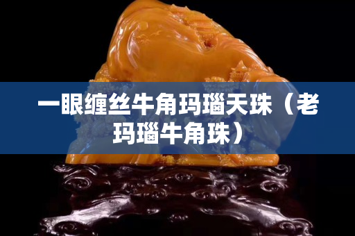 一眼缠丝牛角玛瑙天珠（老玛瑙牛角珠）