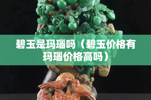 碧玉是玛瑙吗（碧玉价格有玛瑙价格高吗）