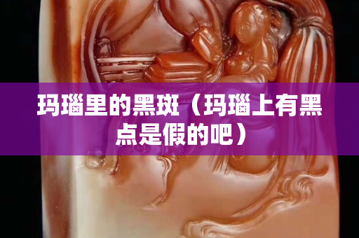 玛瑙里的黑斑（玛瑙上有黑点是假的吧）