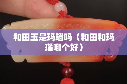和田玉是玛瑙吗（和田和玛瑙哪个好）