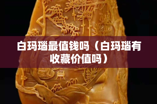 白玛瑙最值钱吗（白玛瑙有收藏价值吗）